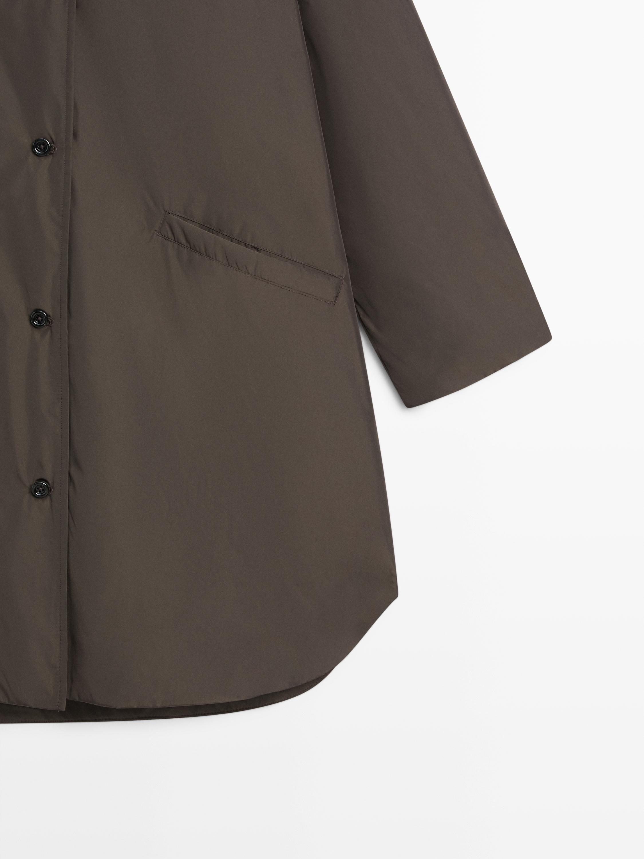 Veste longue matelassée