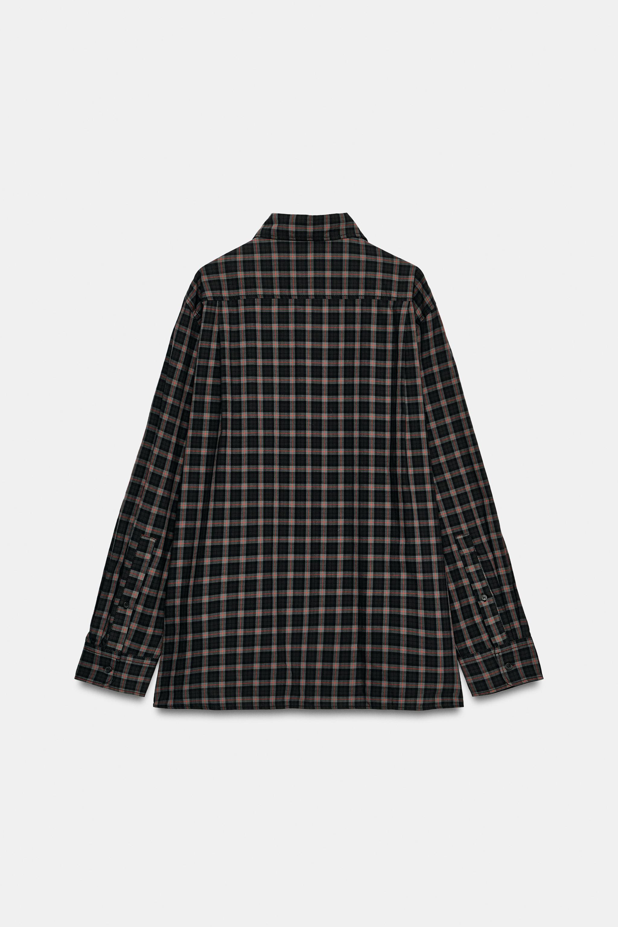 Zara EKOSELİ OVERSIZE POPLİN GÖMLEK görsel 6