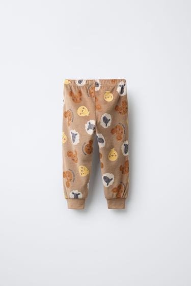 2-6 YEARS / ANIMAL VELVET PYJAMAS - Brown by Zara - Image 4