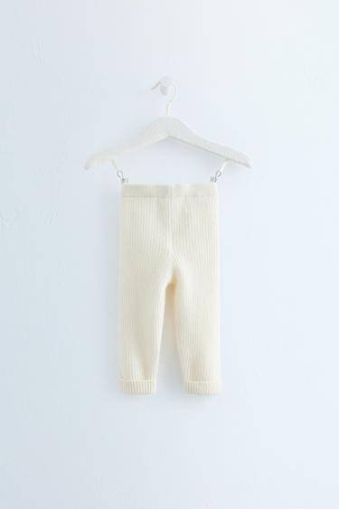 ZARA TIMELESS - 100% CASHMERE LEGGINGS — Mid-ecru 2