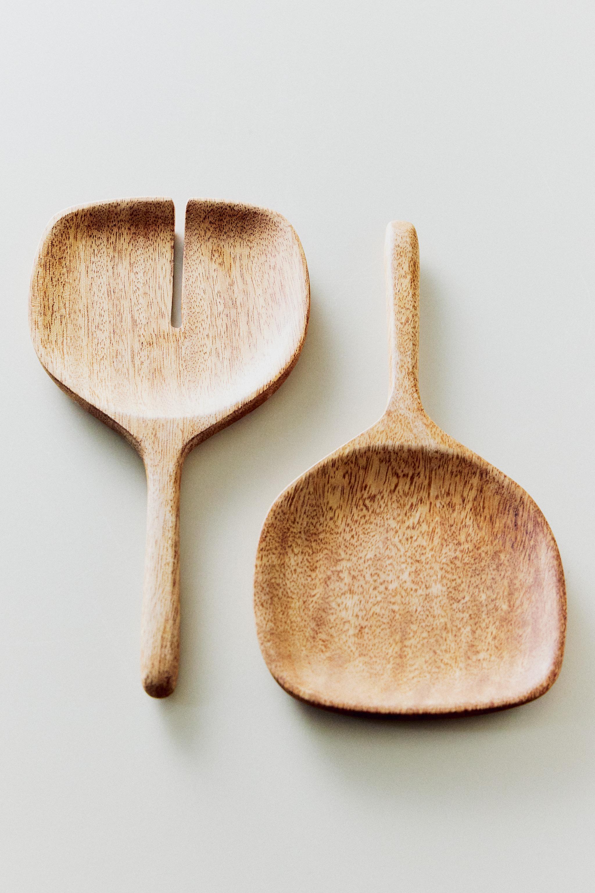 MANGO WOOD SALAD CUTLERY SET