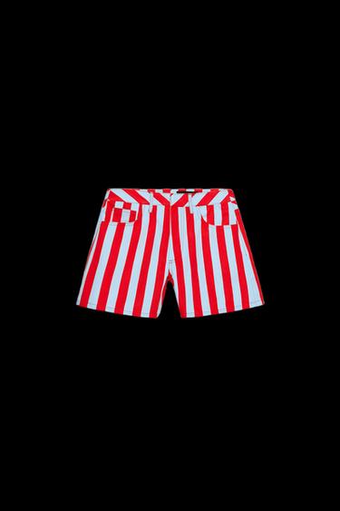 GESTREIFTE SHORTS - Bunt von Zara - Bild 0
