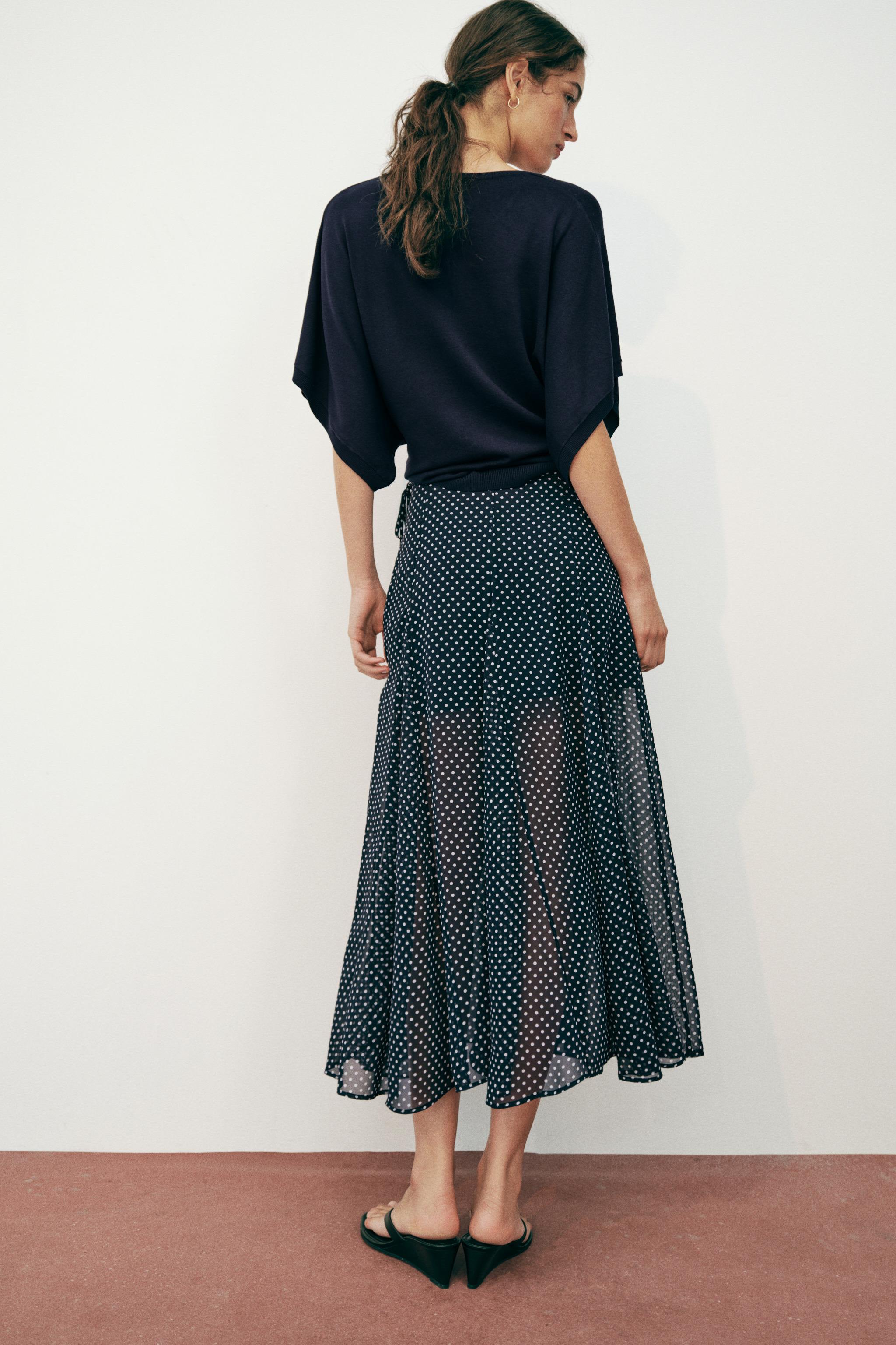 POLKA DOT MIDI SKIRT - thumbnail 5