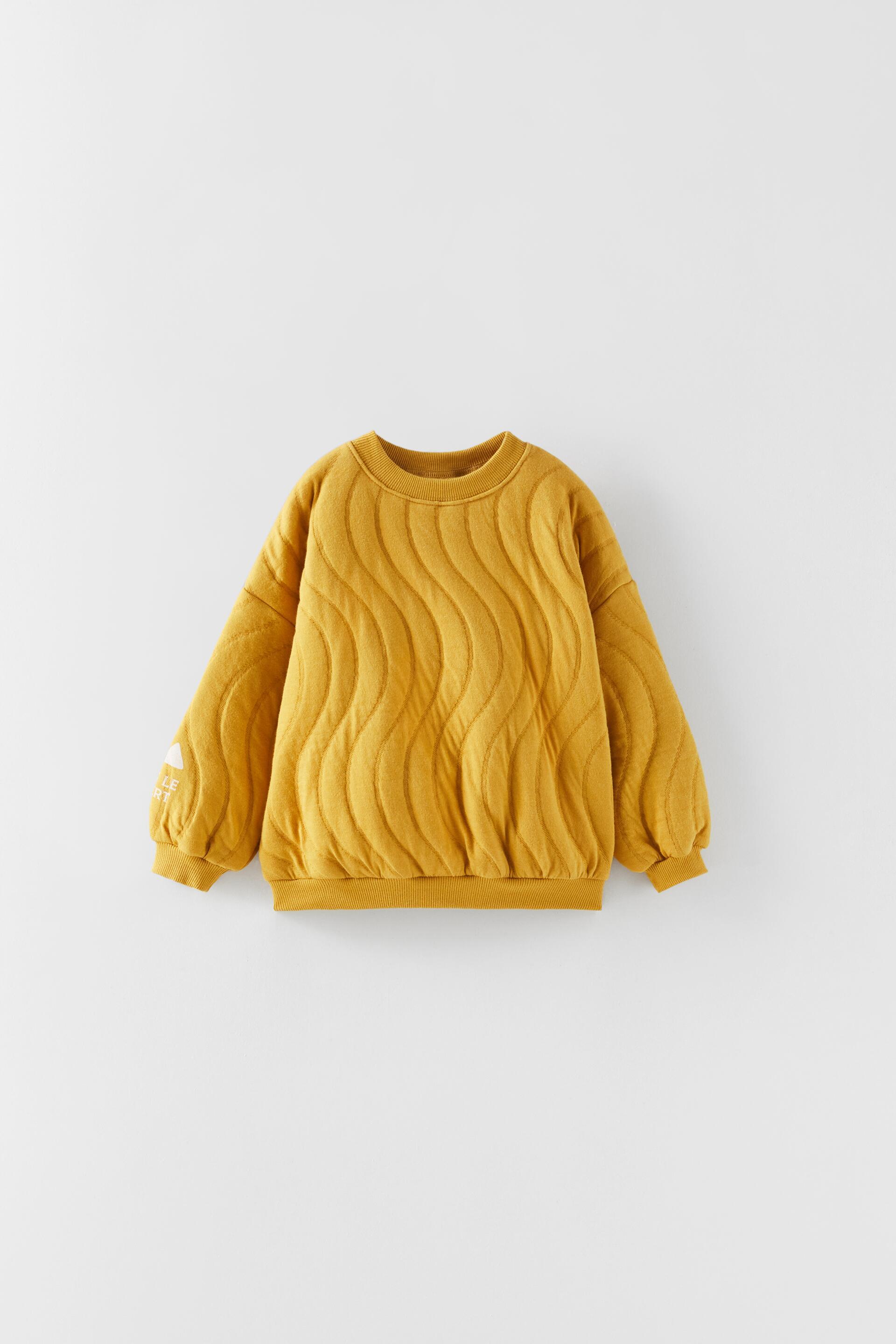 Zara quilted sun purchases sweatshirt nwt