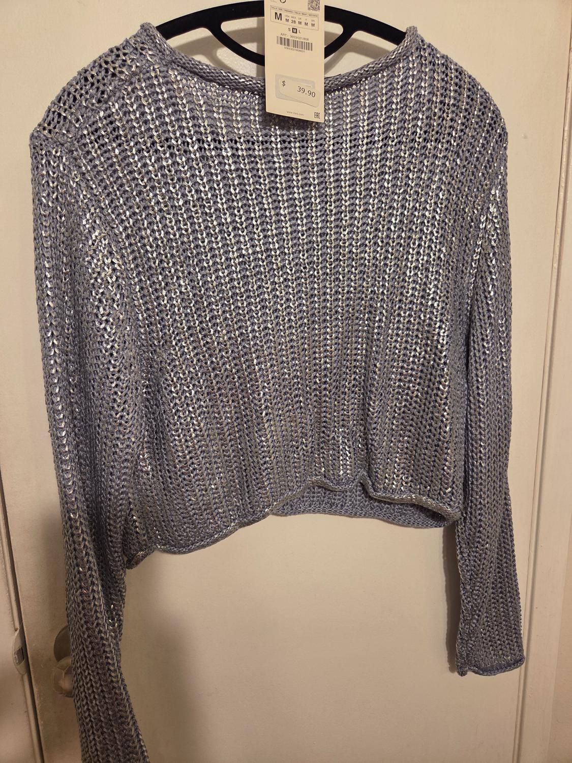 METALLIC THREAD KINIT SWEATER - Image 2