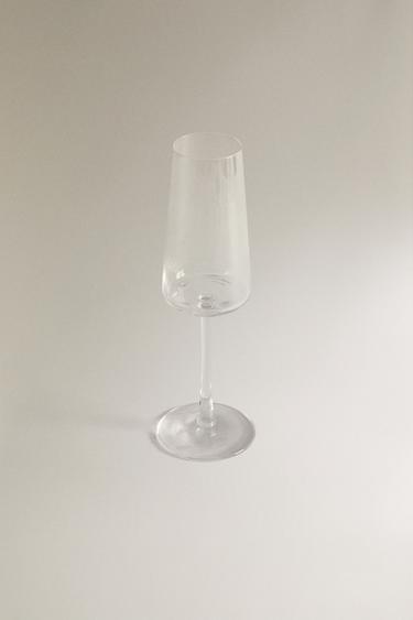 CONICAL CRYSTALLINE FLUTE GLASS -  by Zara - Image 1