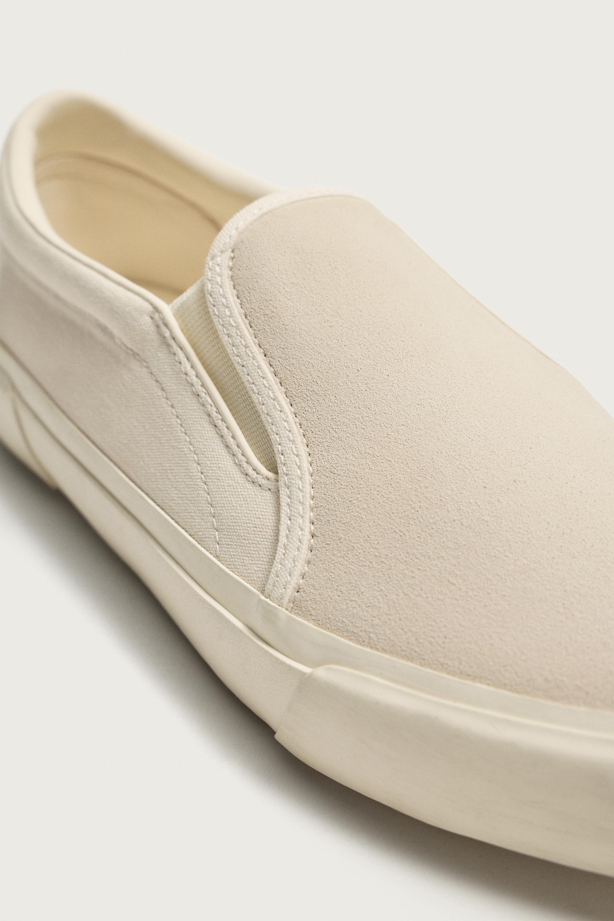 LEATHER MIXED MATERIAL SNEAKERS