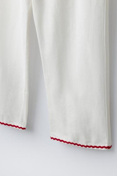 AGES 6-14/ SCALLOP AND HEART PYJAMAS - Ecru by Zara - Image 7