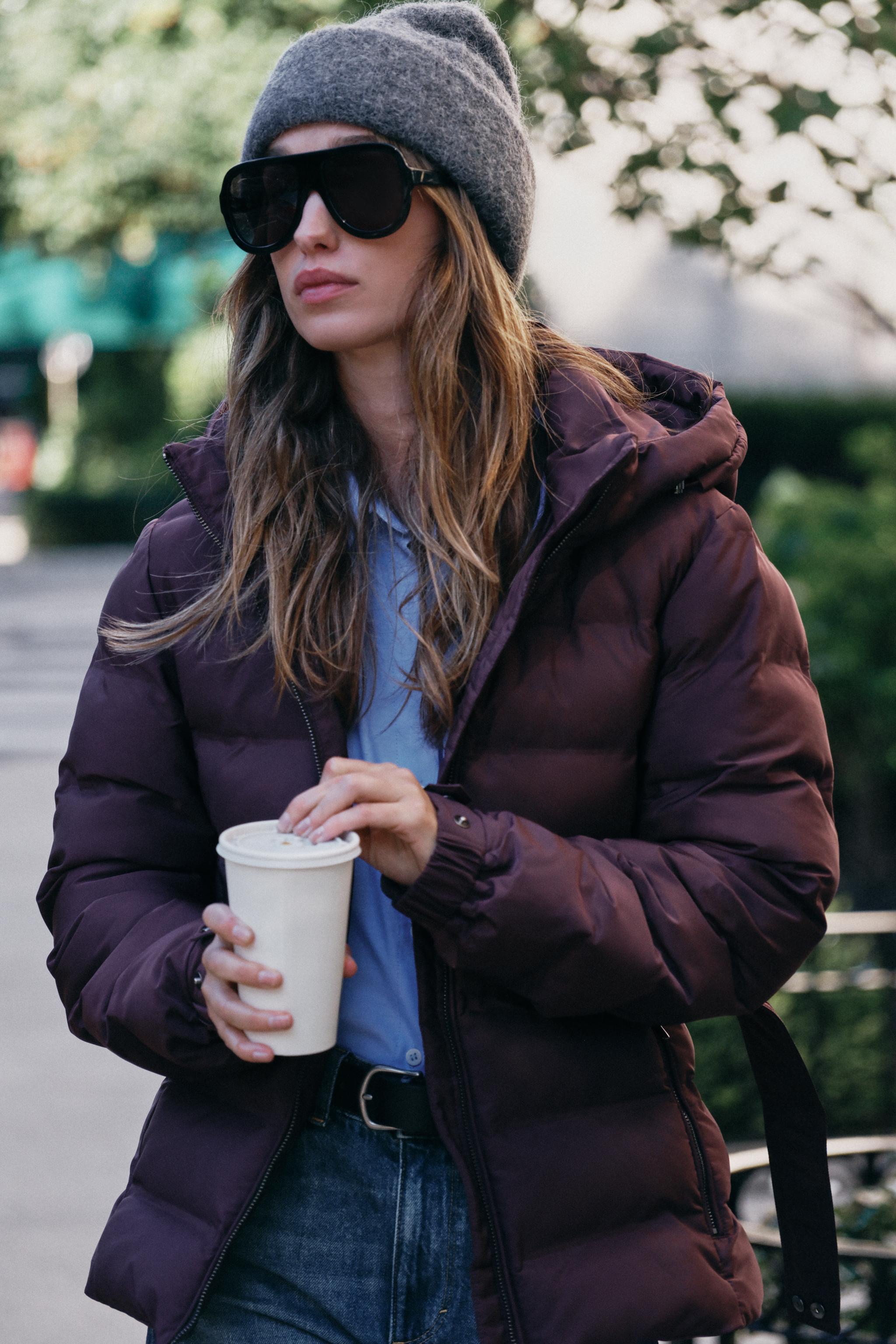 WATER-REPELLENT WINDPROOF PADDED HOODIE ANORAK
