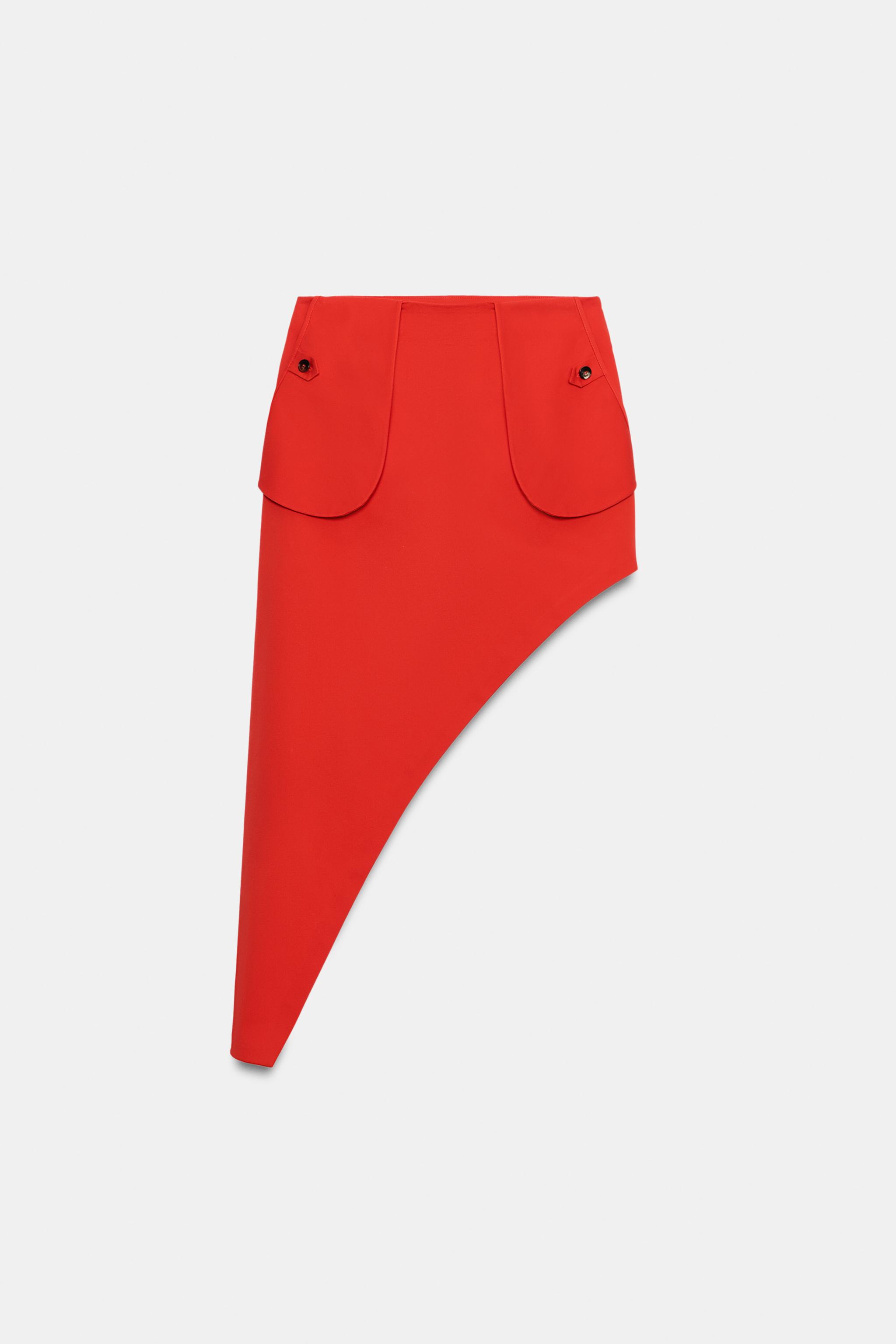 ASYMMETRIC POCKET SKIRT ZW COLLECTION