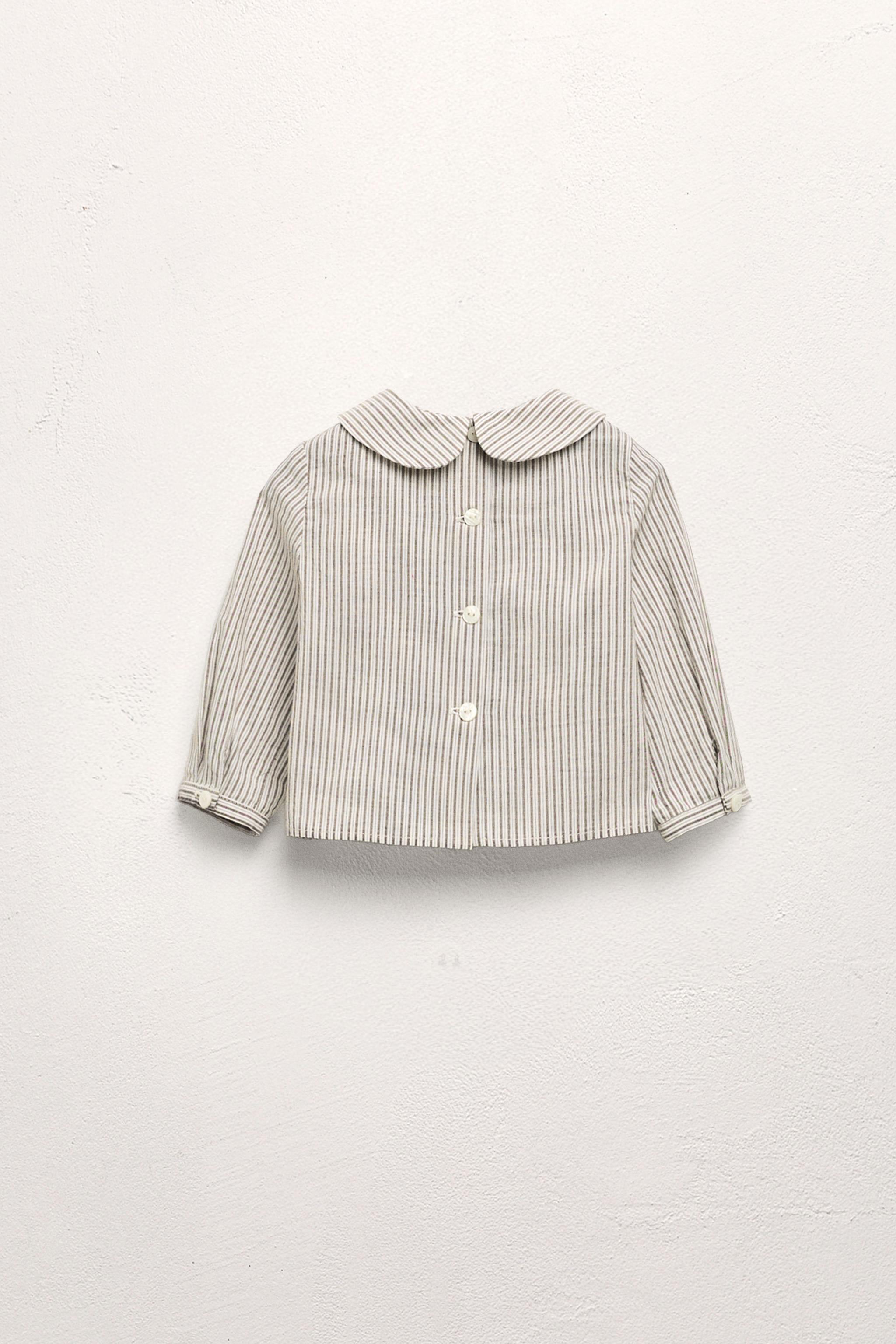 LIMITED EDITION STRIPED PETER PAN COLLAR SHIRT