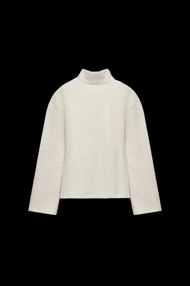SOFT-OBERTEIL MIT ZIERFALTEN - Beige von Zara