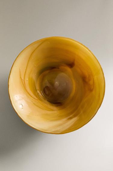 CONTRAST GLASS SERVING DISH - Caramel by Zara - Image 4