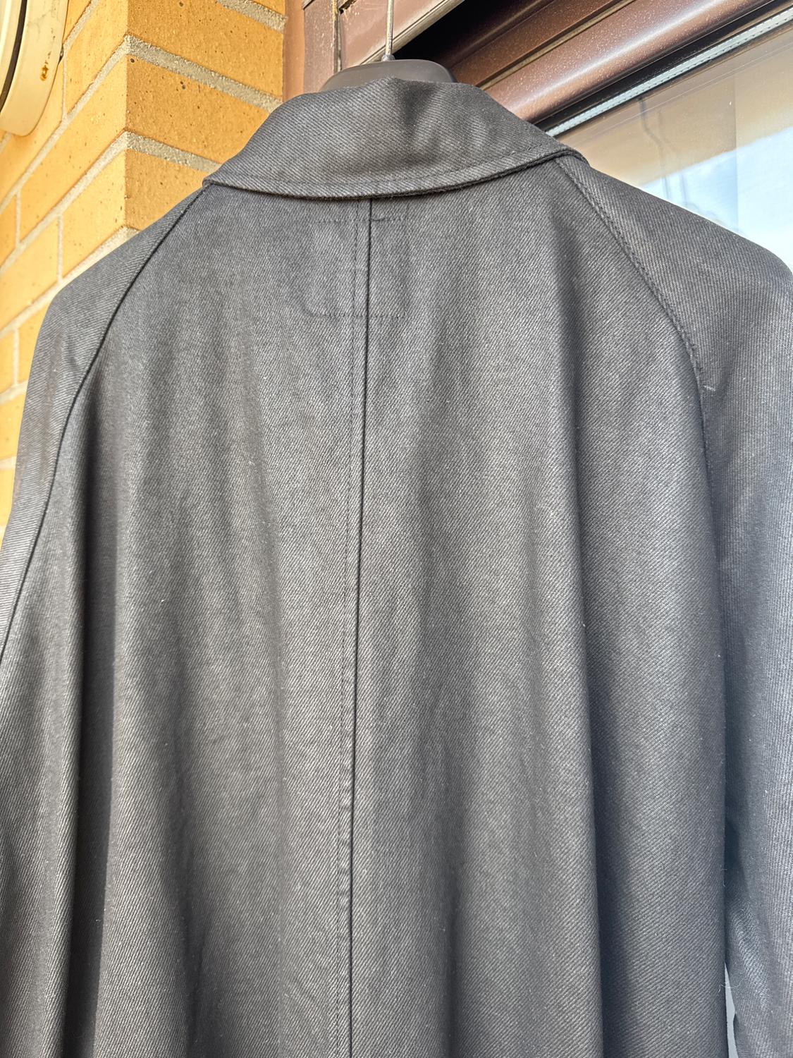TRF OVERSIZE DENIM COATED TRENCH COAT - Image 9