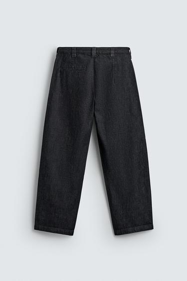 BARREL FIT DENIM CHINOS - Indigo by Zara - Image 7