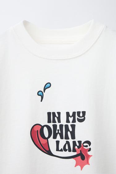 PRINTED T-SHIRT - Ecru by Zara - Image 1