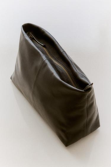 TROUSSE DE TOILETTE CUIR - Noir de Zara