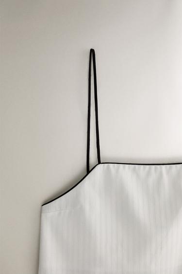 TOP JACQUARD RAYURES - Blanc cassé de Zara - Image 2