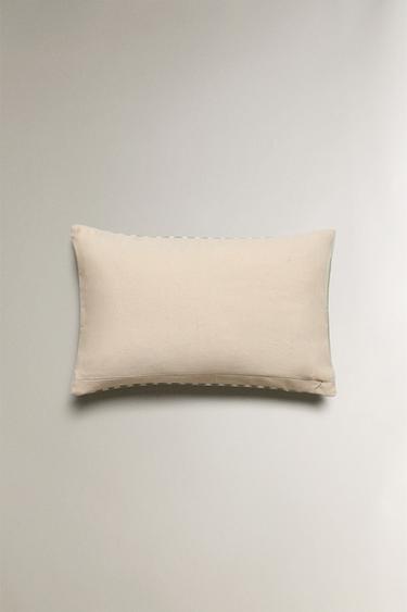HOUSSE DE COUSSIN JUTE - Bleu clair de Zara - Image 3