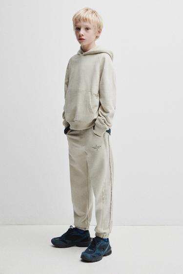 COMBINED JOGGING TROUSERS - Ecru by Zara