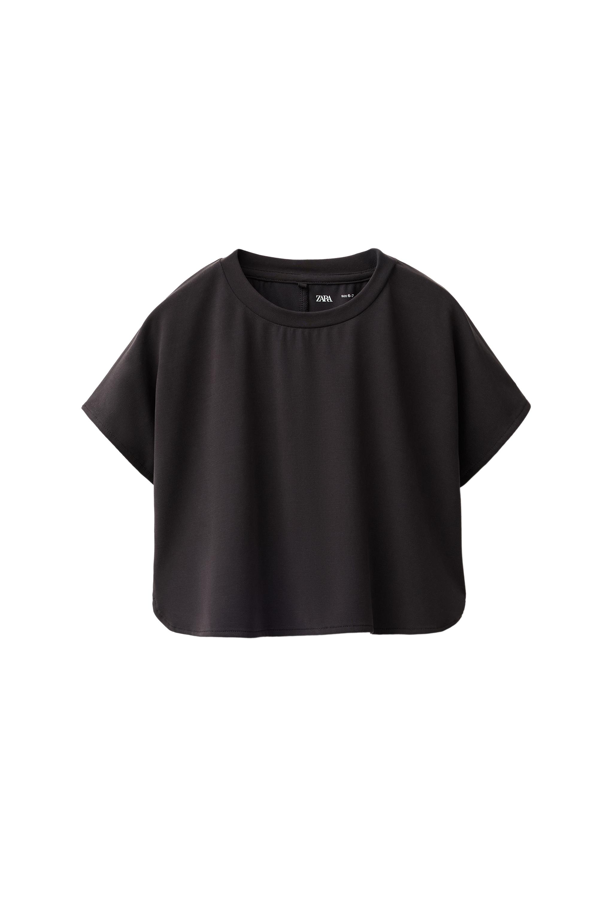 SPORTY FLOWY MODAL T-SHIRT — Anthracite grey