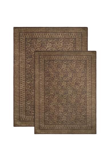 VINTAGE FLORAL RUG - Brown by Zara