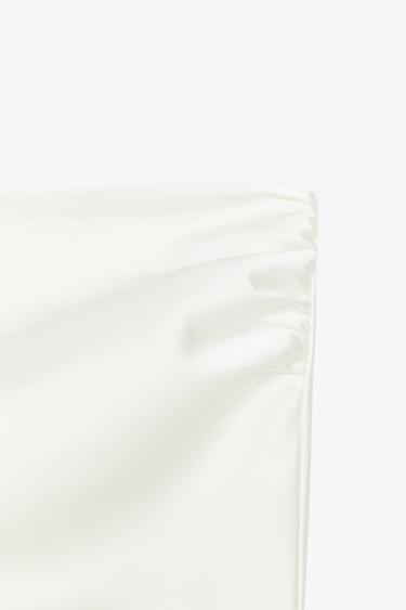 SATIN HALTER TOP - Ecru by Zara - Image 8