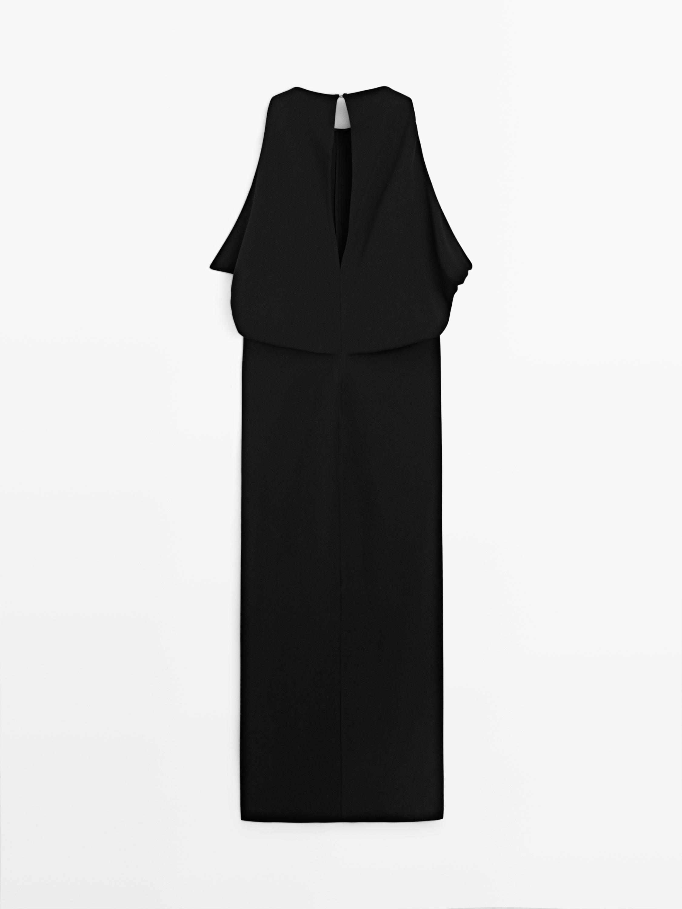 Pleated midi dress