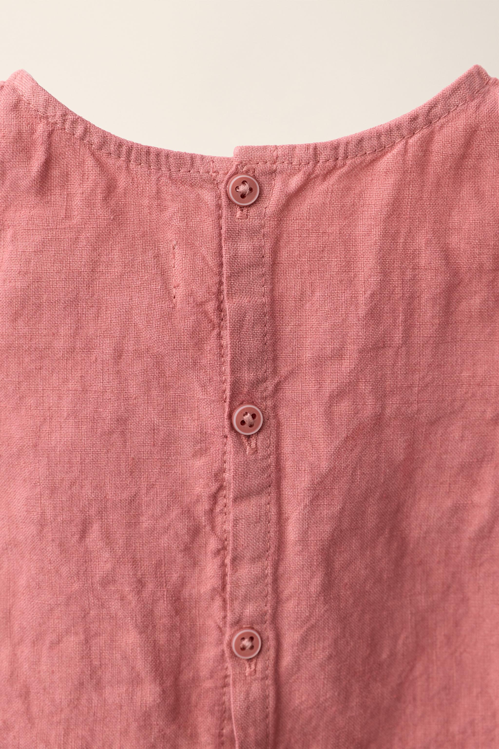 Детские блузки Zara 100% LINEN BLOUSE CREATED BY CARAMEL LONDON X — фото 5