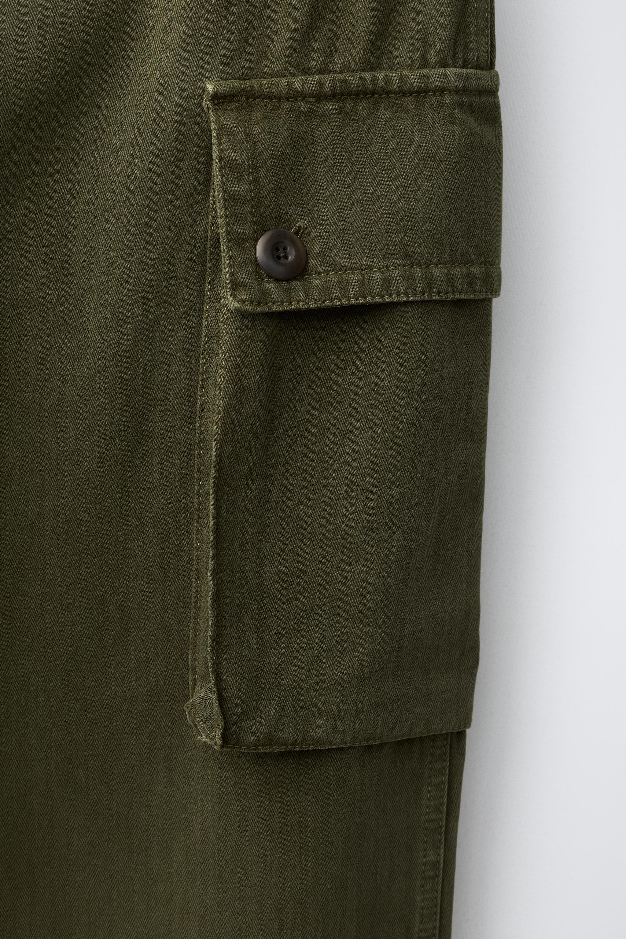 PANTALON CARGO EFFET USÉ