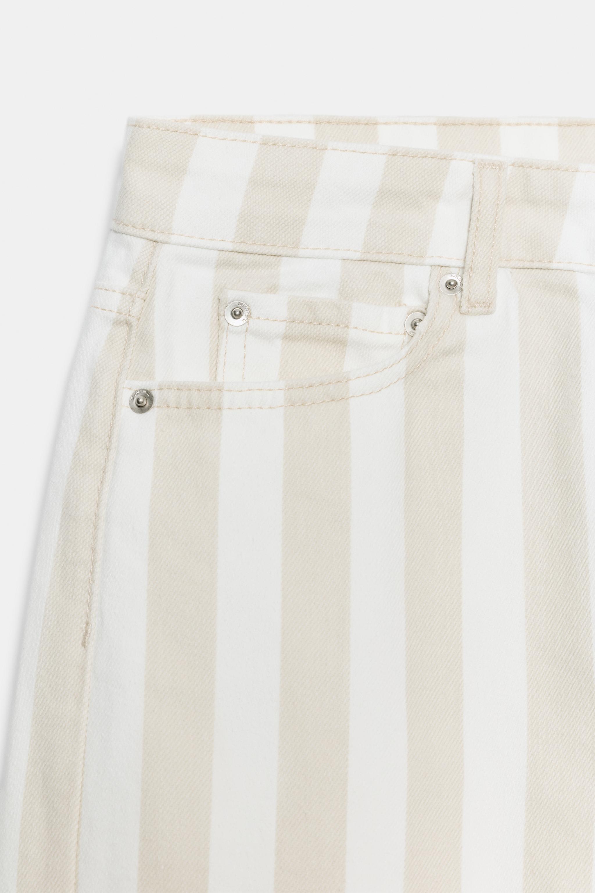 ZW KOLEKSİYONU ORTA BEL ÇİZGİLİ TAPERED JEAN - Görsel 7