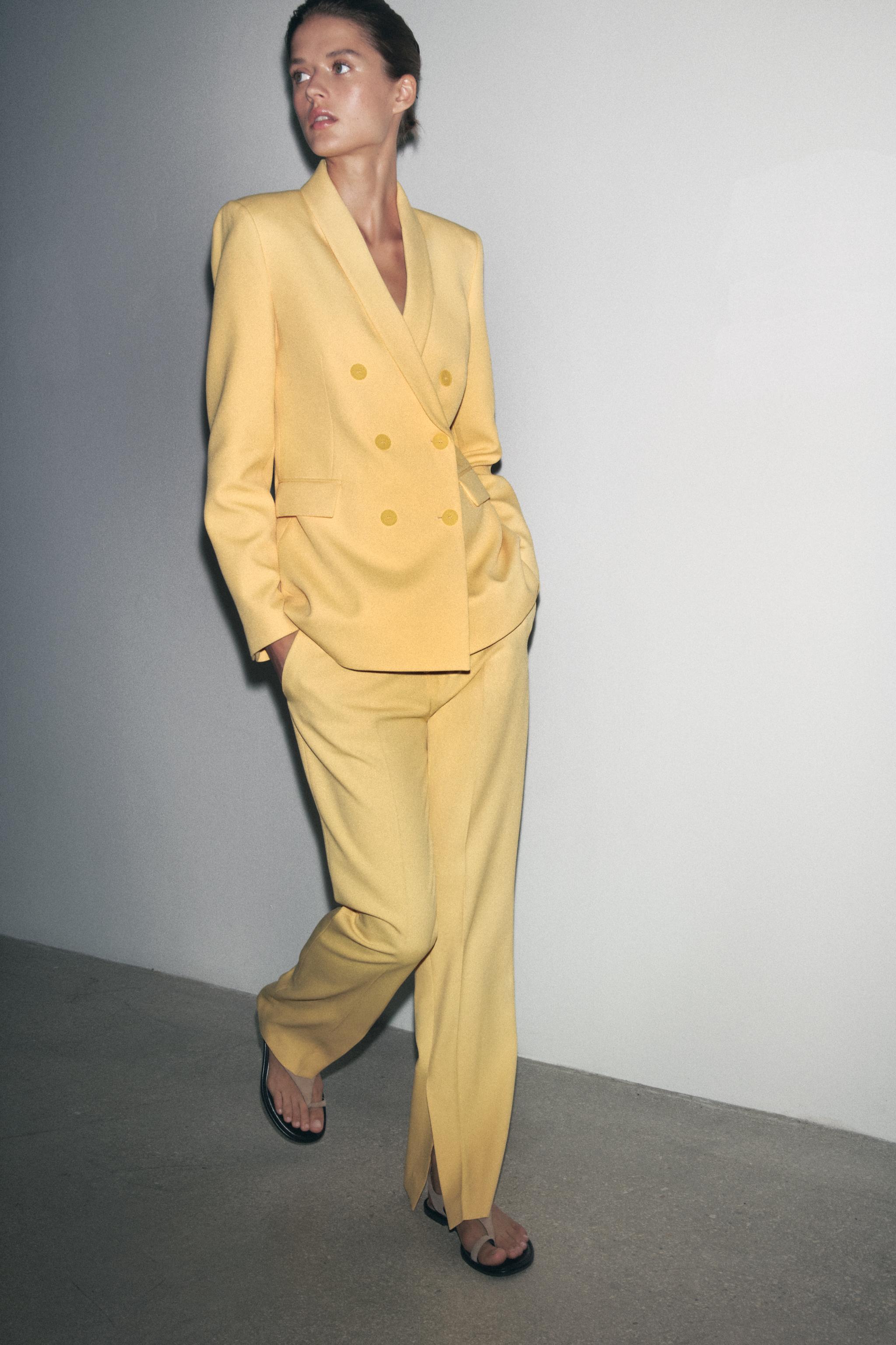 Suit Tailleur Eleganti Giovanili Zara Tailleur Giallo Zara