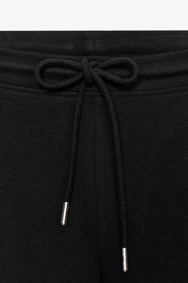 PANTALON INTERLOCK FLARE - Noir de Zara - Image 8
