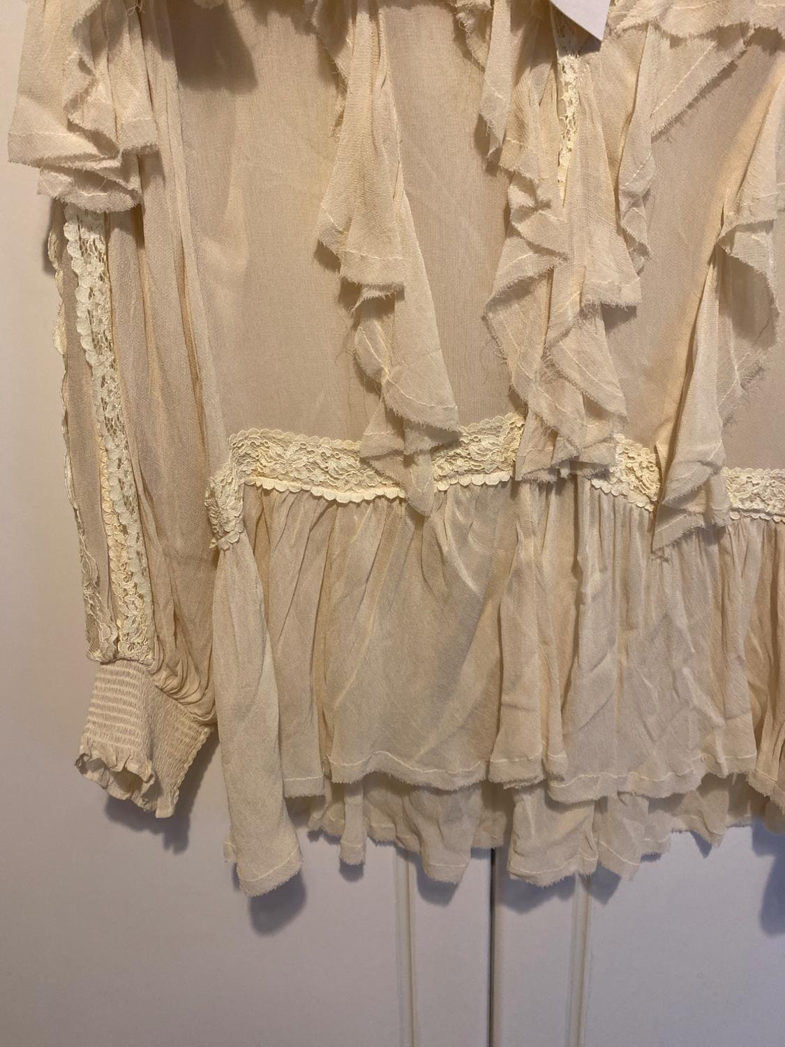ZW COLLECTION LACE RUFFLE BLOUSE - Image 5