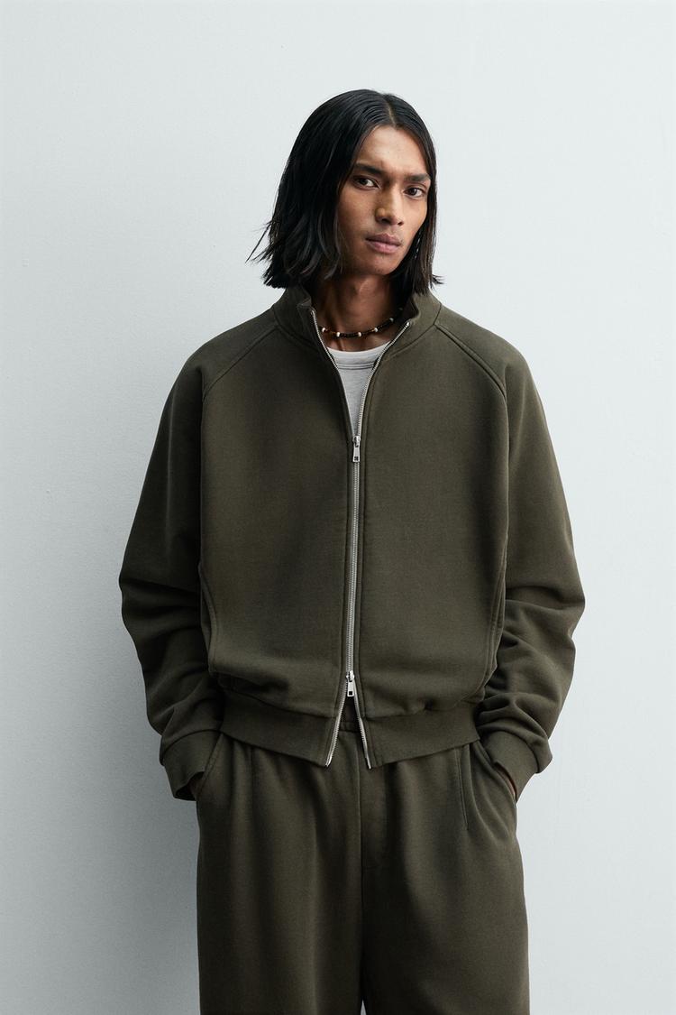 ZARA WASHED RELAXED FIT SWEATSHIRT