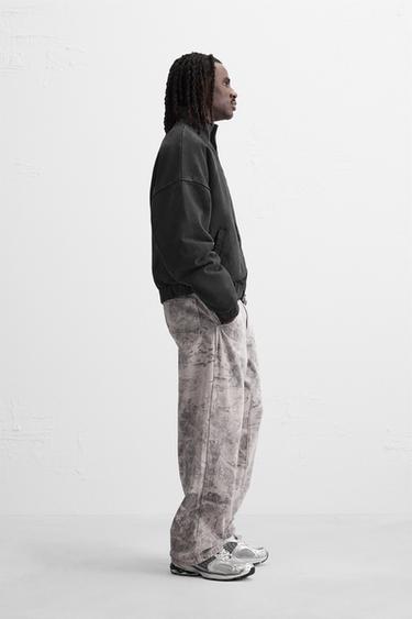WASHED ZIP-UP JACKET - Dark anthracite de Zara - Image 3