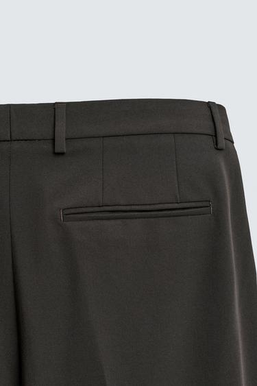 PANTALON DE COSTUME CONFORT - Marron foncé de Zara - Image 7