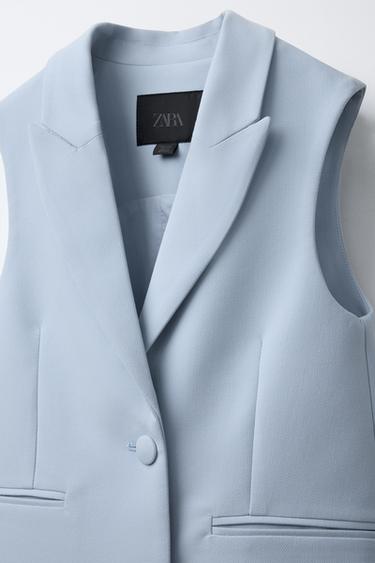 OVERSIZE GILET - Blue by Zara - Image 2