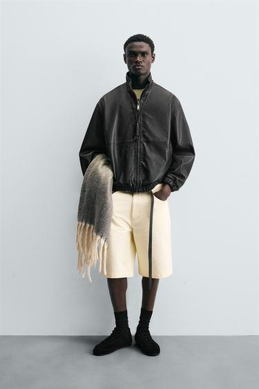 LIMITED EDITION LEATHER JACKET - Black by Zara - Image 0