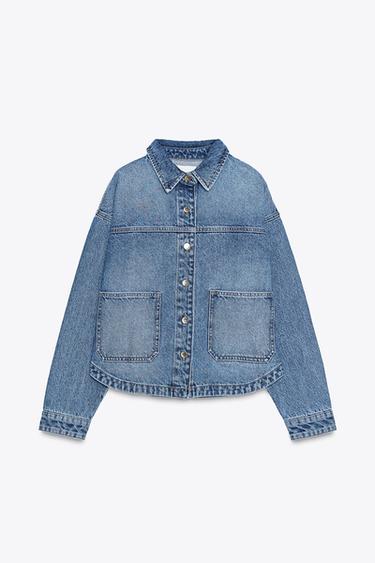 VESTE EN JEAN Z1975 - Bleu moyen de Zara - Image 5
