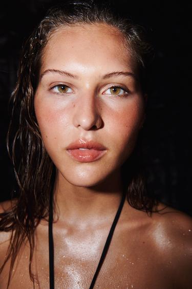 MATCHING TULLE BANDEAU BIKINI TOP - Black by Zara - Image 2