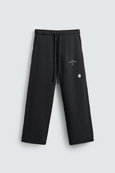 PANTALÓN JOGGER WIDE FIT X SR_AブラックZaraのPANTALÓN JOGGER WIDE FIT X SR_A - ブラック 