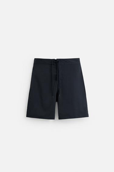 LANGE BADEHOSE - Dunkles Marineblau von Zara