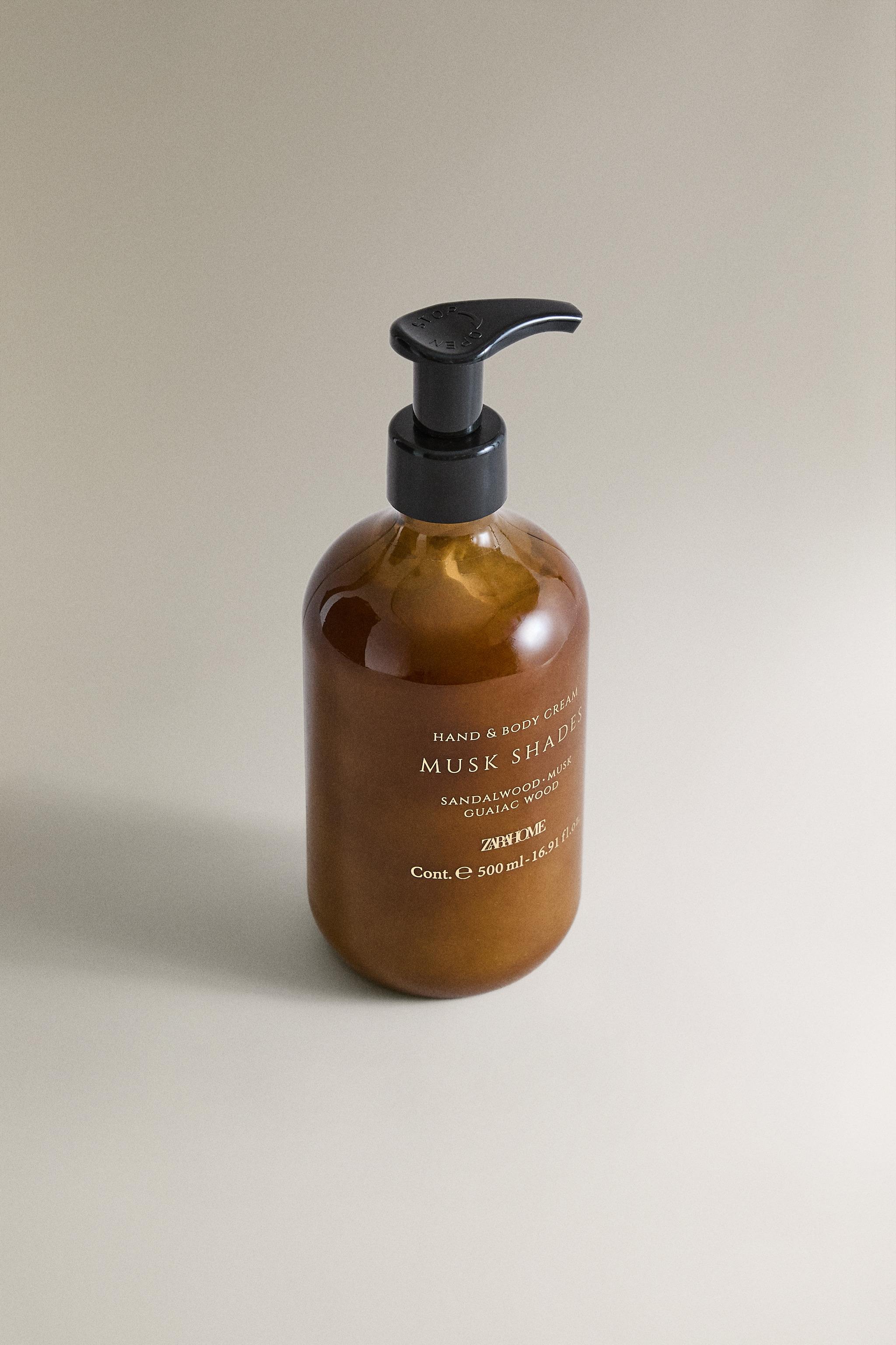 (500 ML) MUSK SHADES HAND AND BODY CREAM — Light yellow