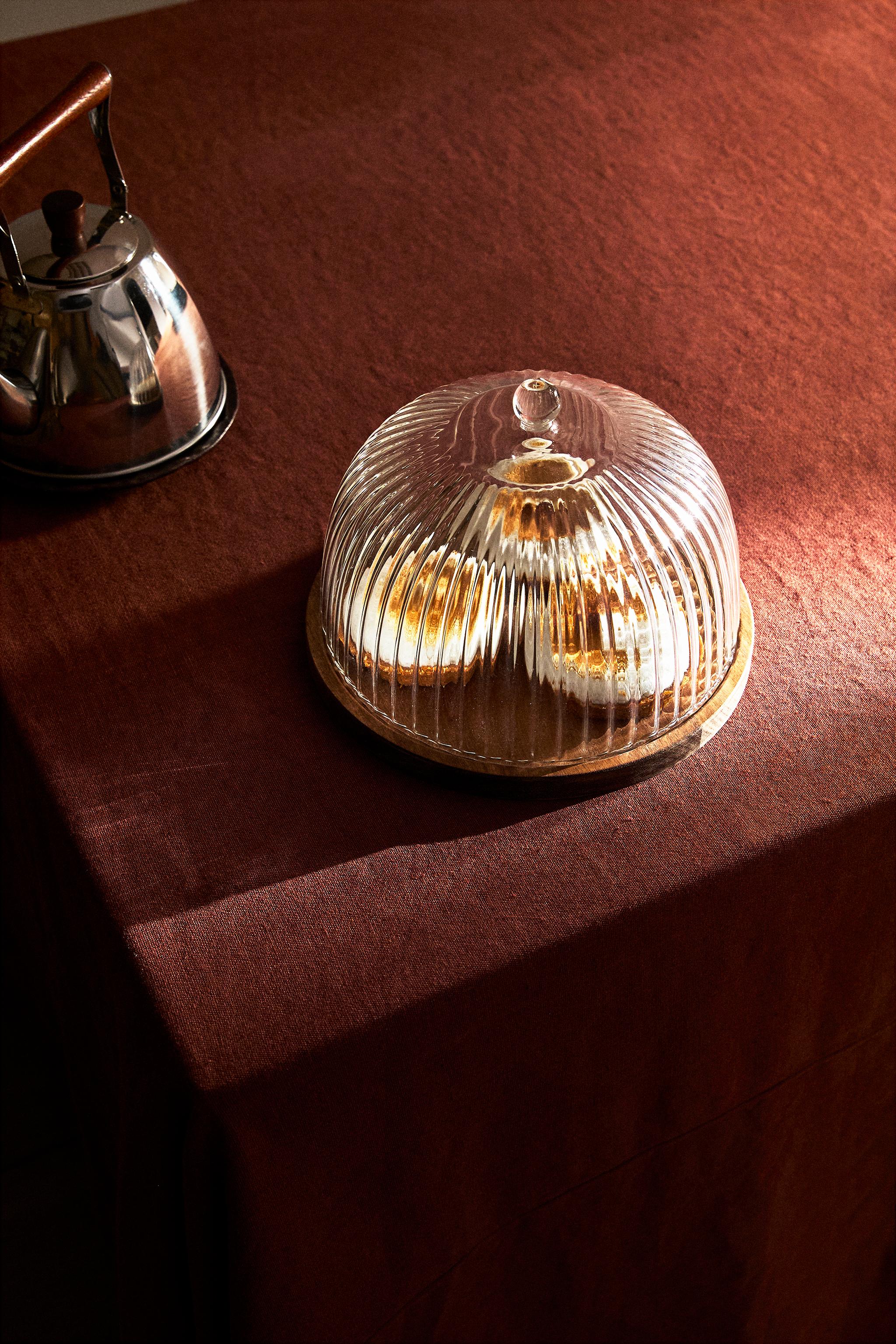 ZARA  クリスマスウッドスタンド付きケーキドーム【新品•タグ付き】 ZARA HOME クリスマスウッドスタンド付きケーキドーム【新品