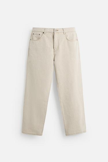 JEANS STRAIGHT FIT - Beige de Zara