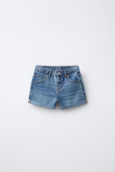 BERMUDA DENIM MOM FIT - Azul medio de Zara