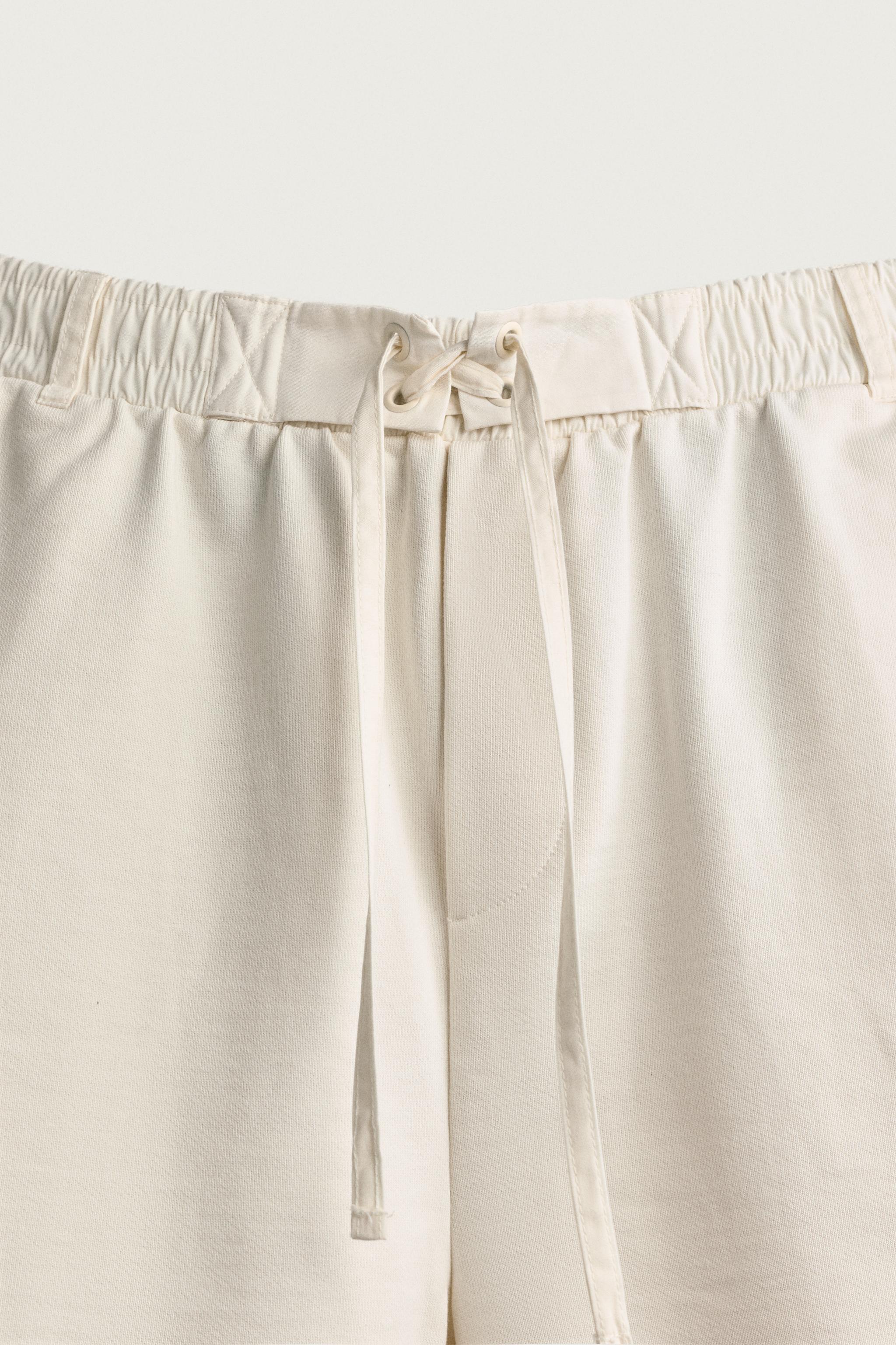 Zara KOMBİNE BELLİ JOGGING FIT BERMUDA görsel 8