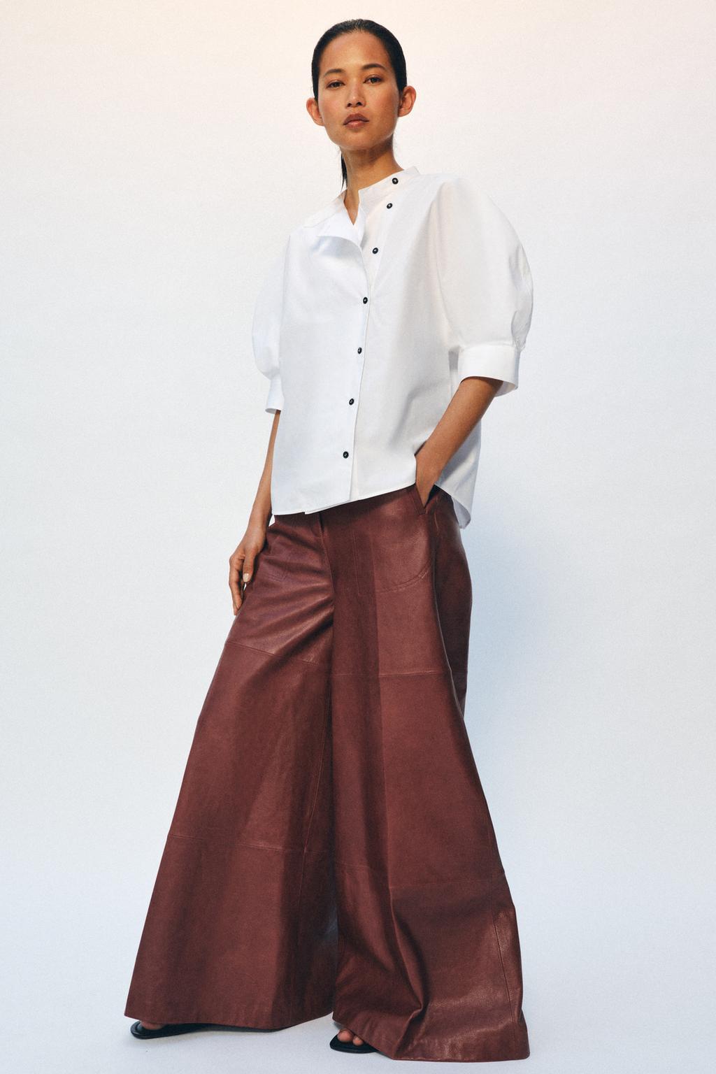 ZW COLLECTION POPLIN SHIRT WITH BUTTONS