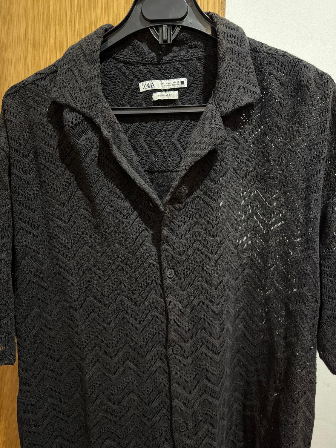TEXTURED CROCHET SHIRT - Image 3